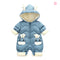 Baby Winter Snowsuit Plus Velvet Thick Baby Boys Jumpsuit 0-3 Years Newborn Romper Girl Clothes Overalls Toddler Coat