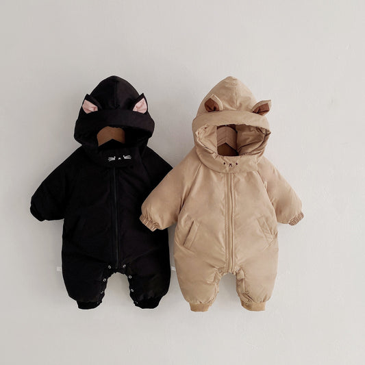 Baby Jumpsuit Baby Thick Winter Clothes